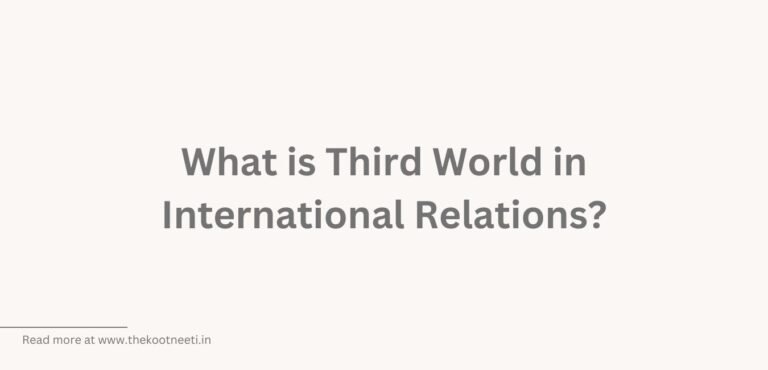 What Is Third World In International Relations