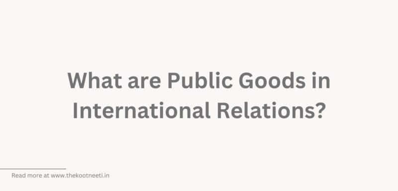 What are Public Goods? 